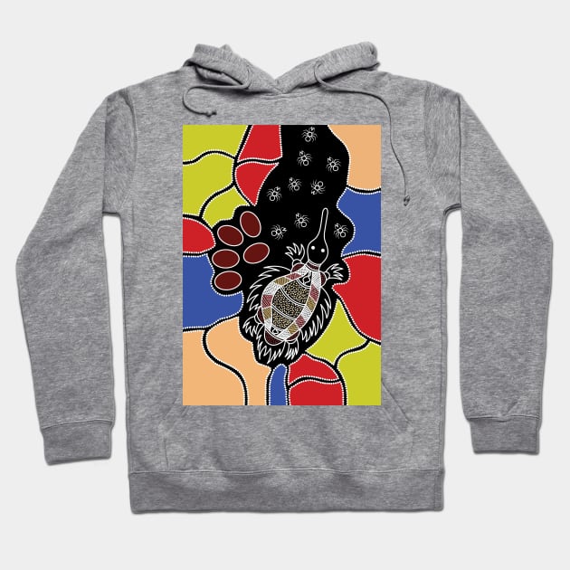 Aboriginal Art - Echidna Dreaming Hoodie by hogartharts